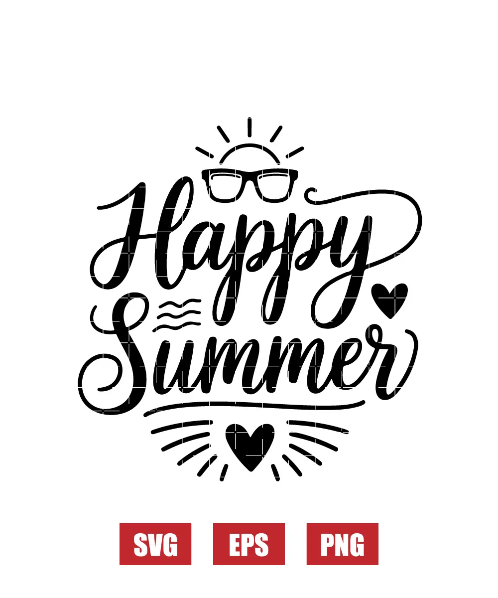 Happy Summer Svg