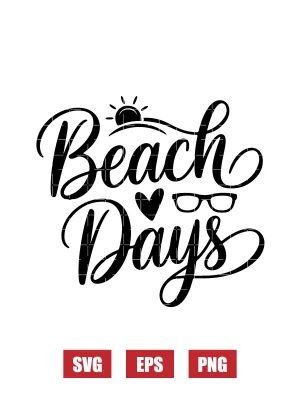 Beach Days Svg