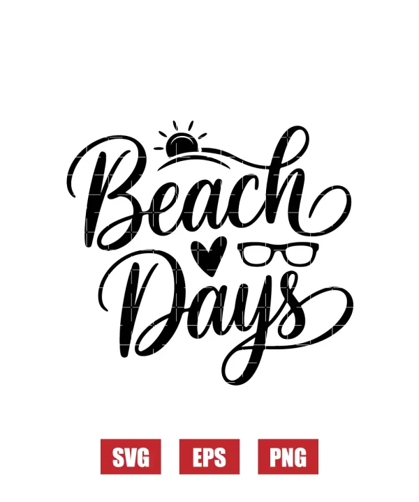 Beach Days Svg