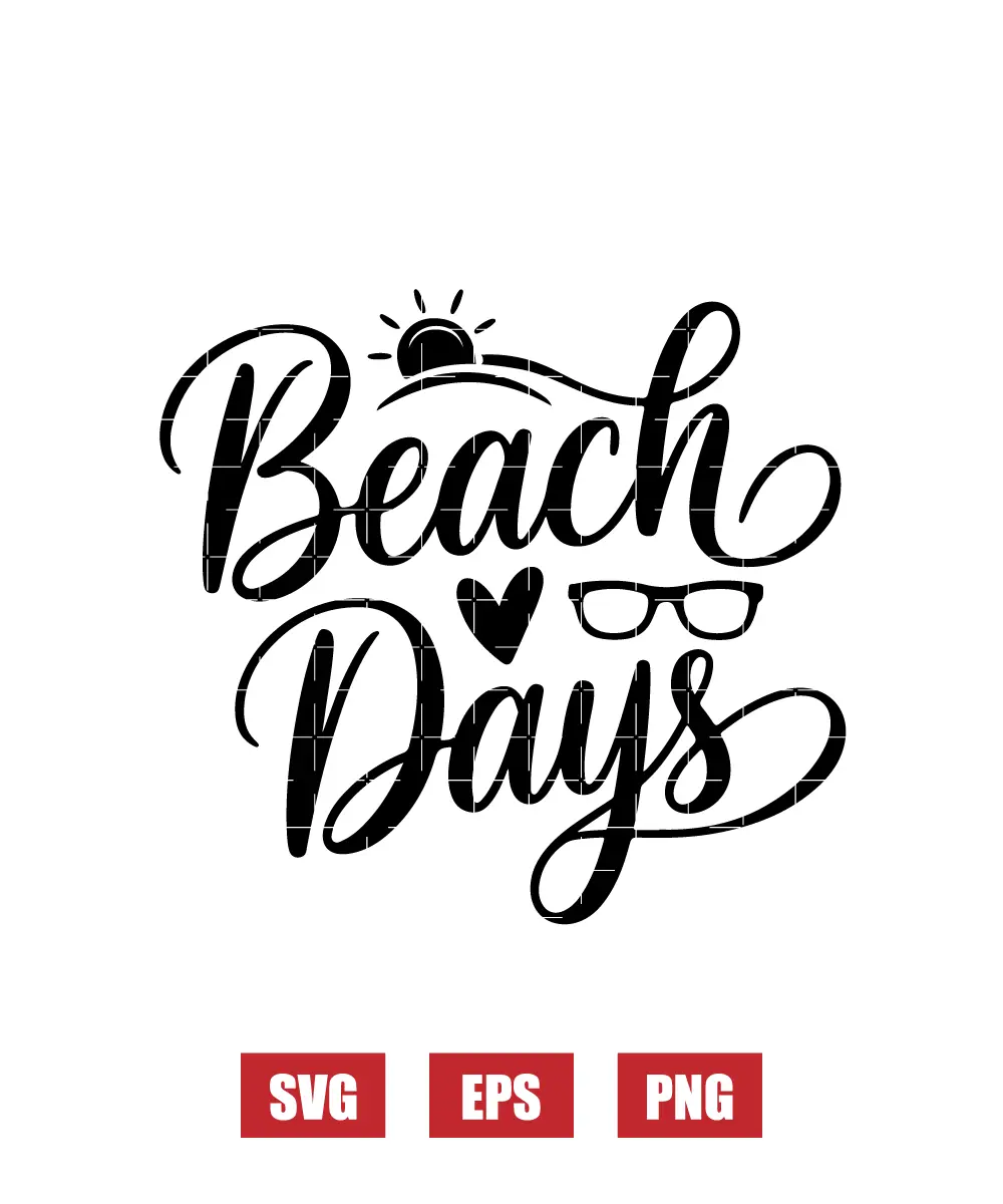 Beach Days Svg