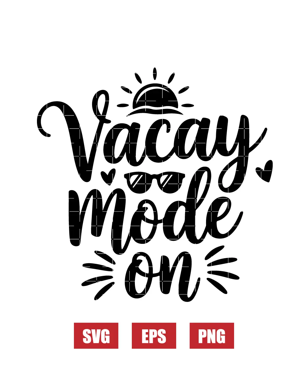 Vacay Mode: ON Svg