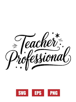 Teacher Professional Svg