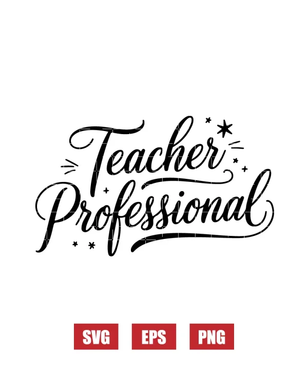 Teacher Professional Svg