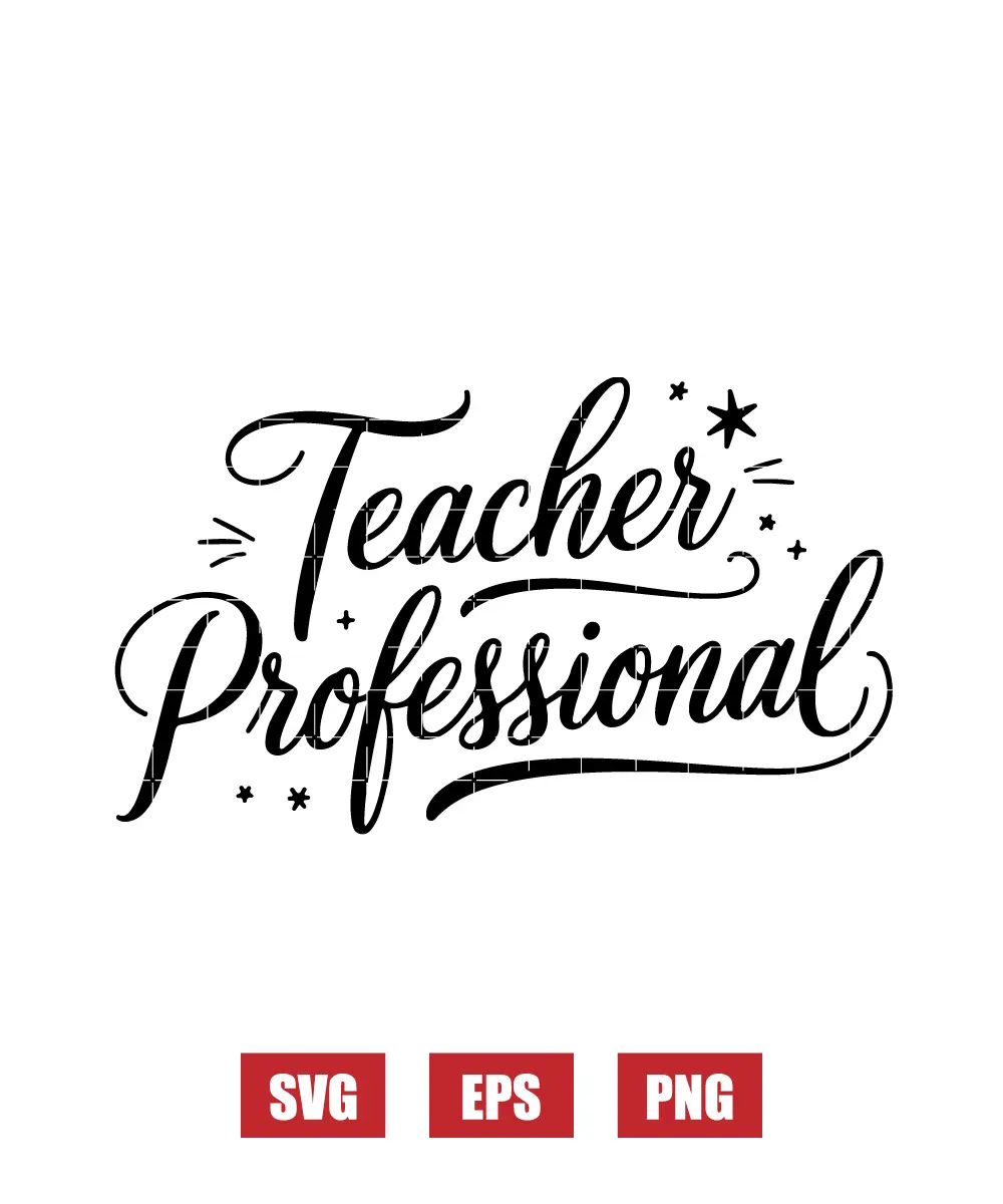 Teacher Professional Svg