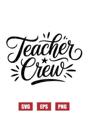 Teacher Crew Svg