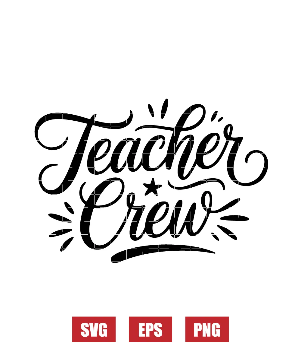 Teacher Crew Svg