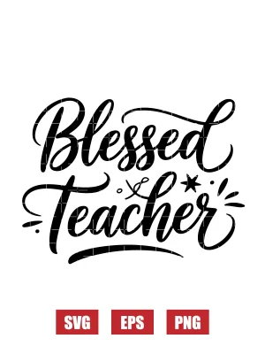 Blessed Teacher Svg