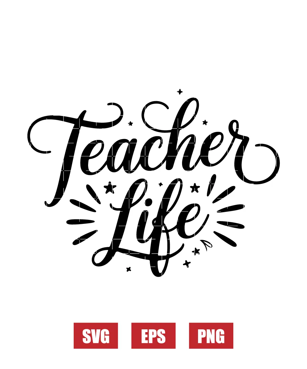Teacher Life Svg