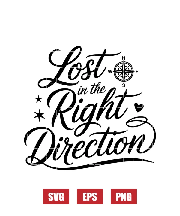 Lost in the Right Direction Svg