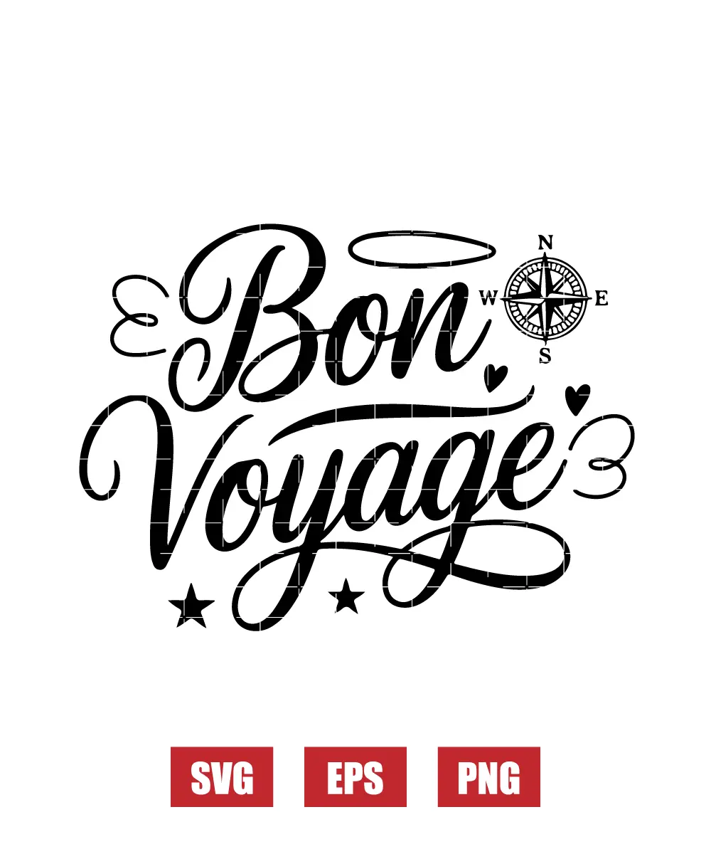 Bon Voyage Svg