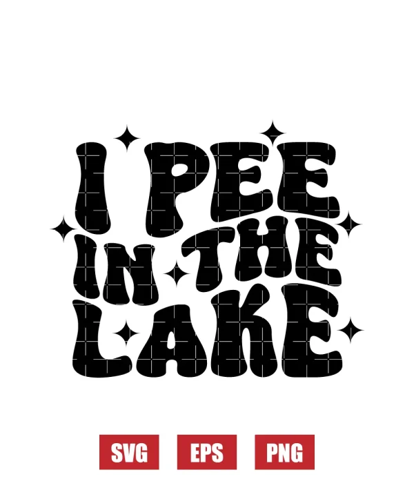 I Pee In The Lake Svg