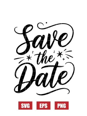 Save The Date Svg