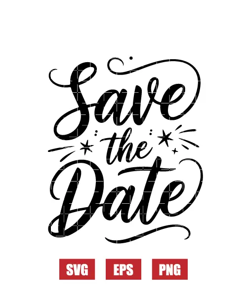 Save The Date Svg