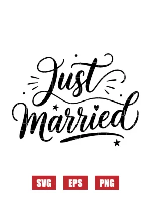 Just Married Svg