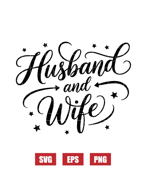 Husband And Wife Svg