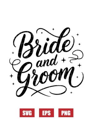 Bride And Groom Svg