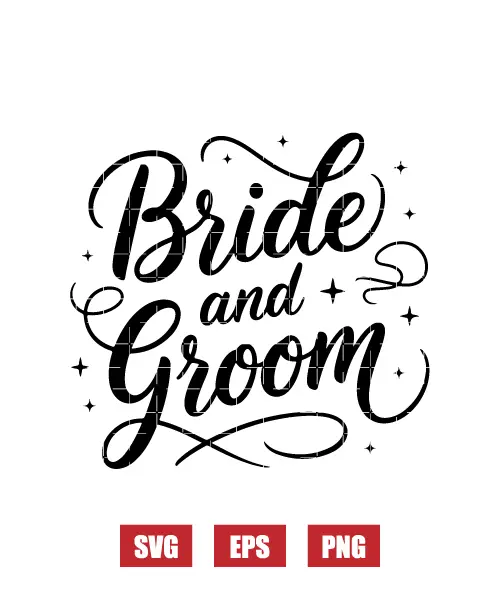 Bride And Groom Svg