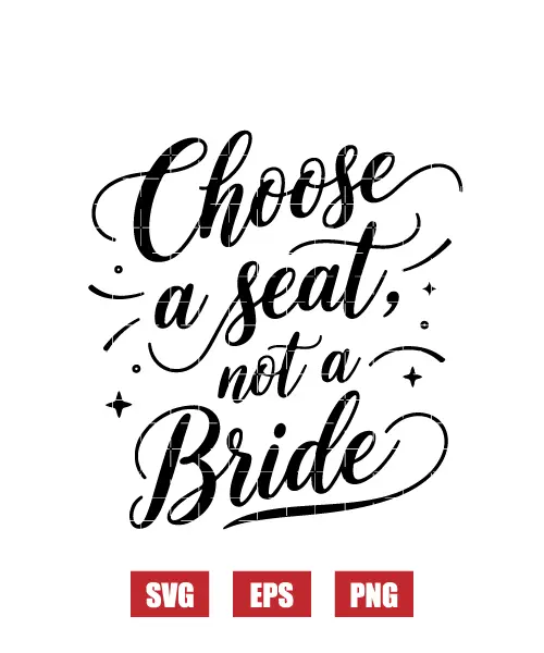 Choose A Seat Not A Side Svg