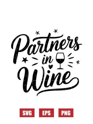 Partners in Wine Svg