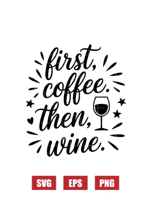 First, coffee. Then, wine. Svg