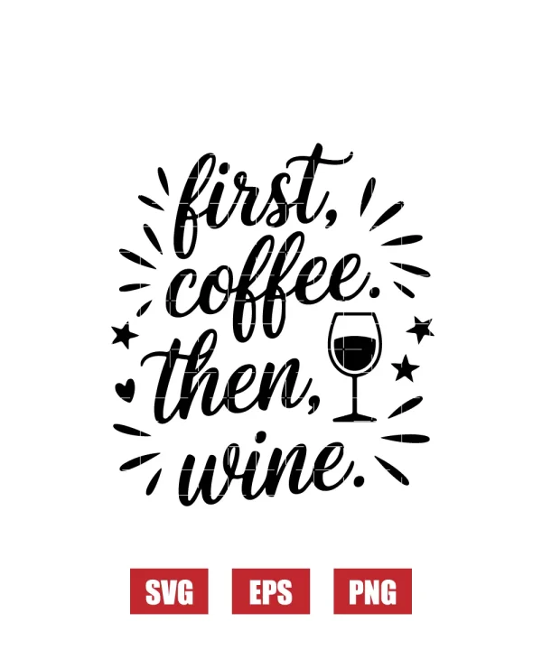 First, coffee. Then, wine. Svg