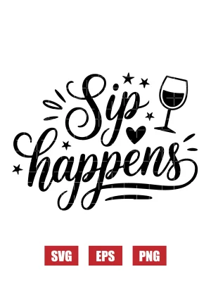 Sip happens Svg