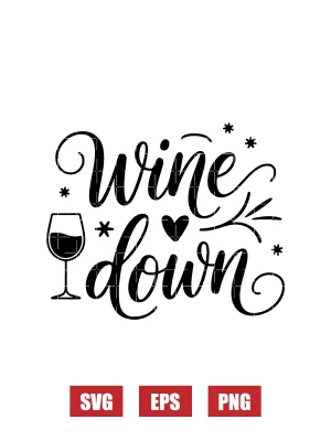 Wine Down Svg