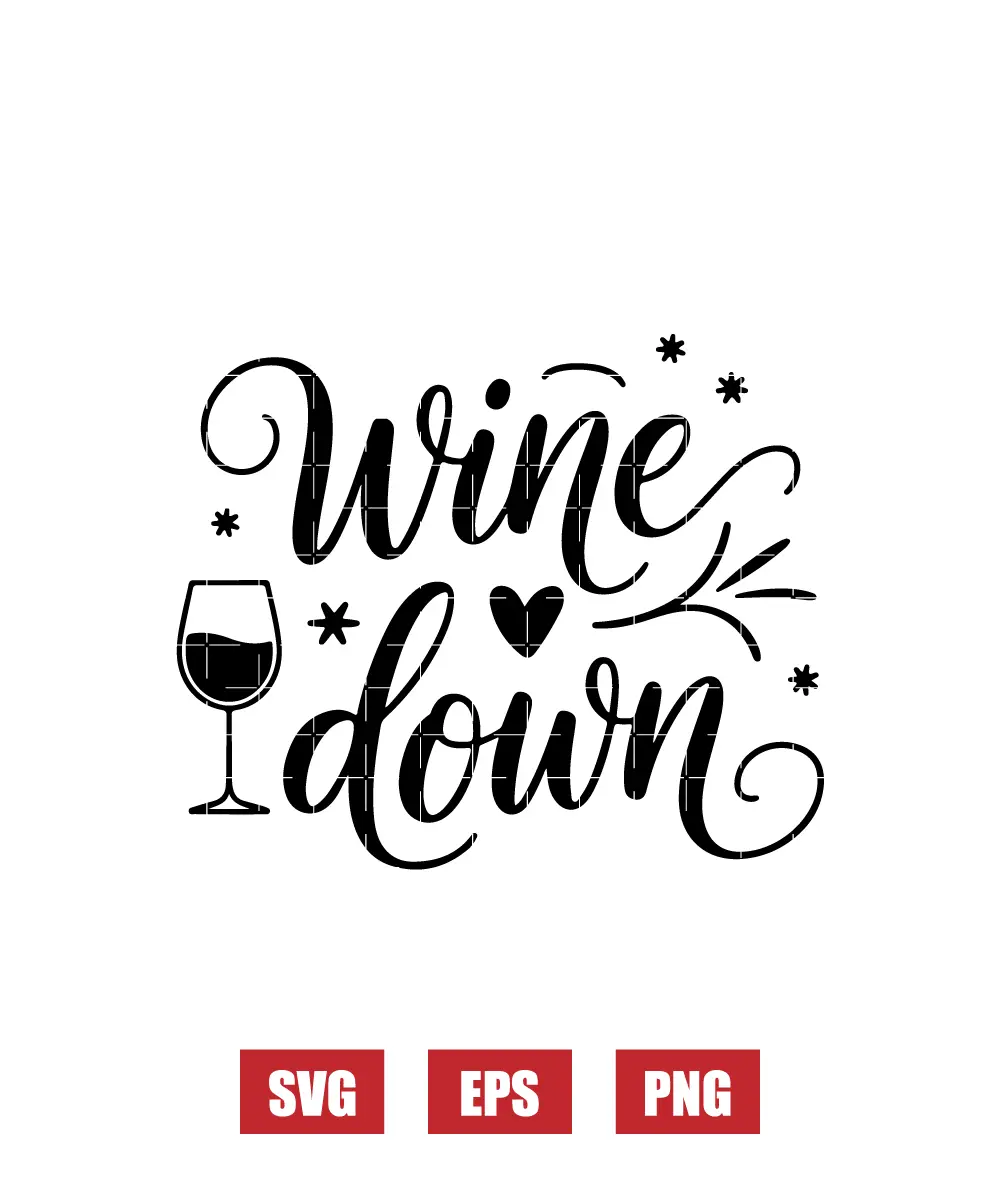 Wine Down Svg