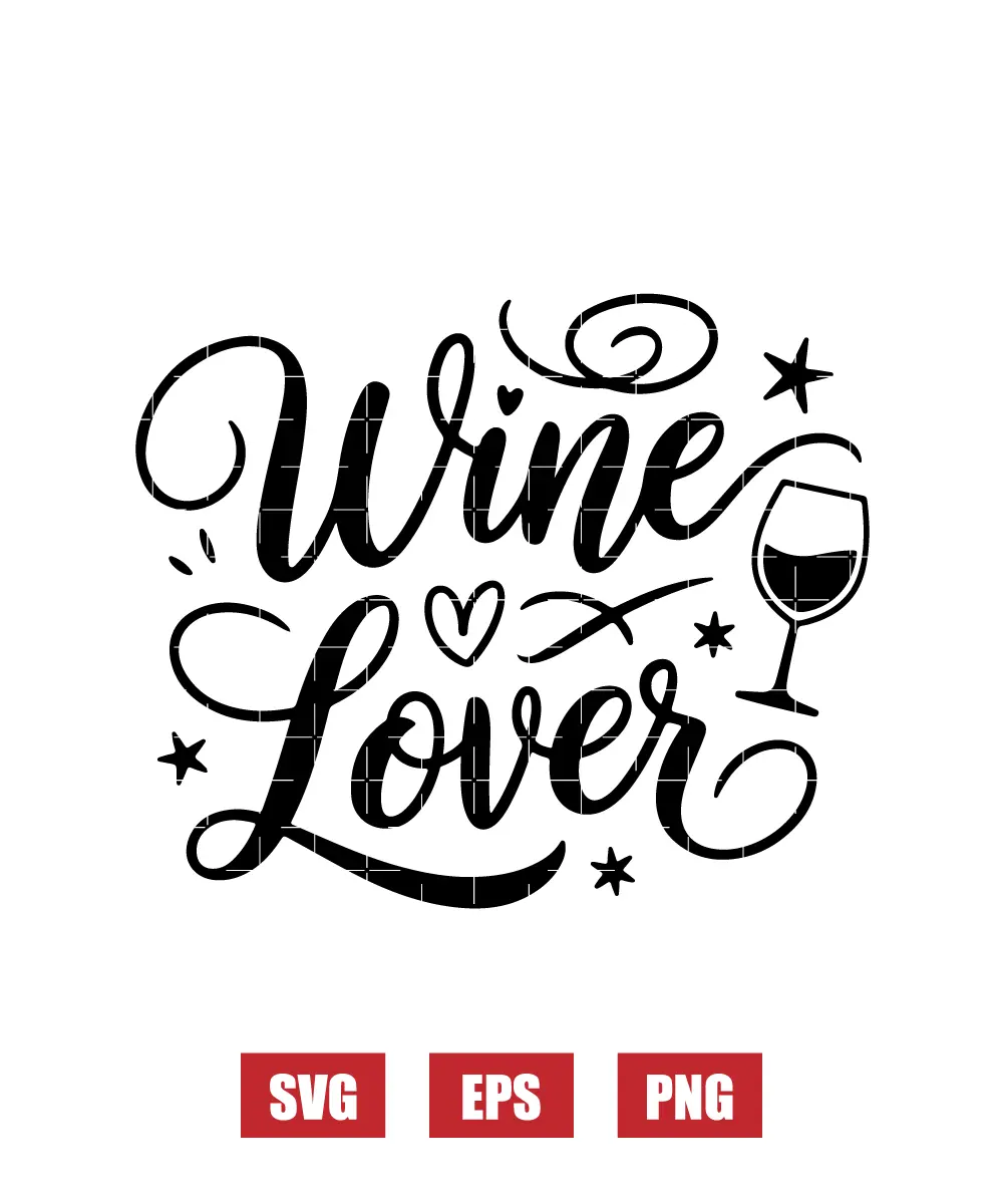Wine Lover Svg