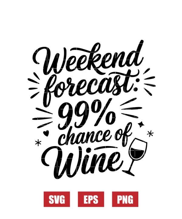 Weekend forecast: 99% chance of Wine Svg