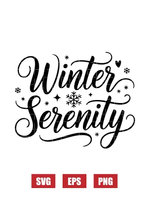 Winter Serenity Svg