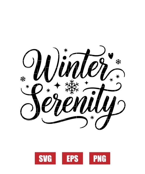 Winter Serenity Svg