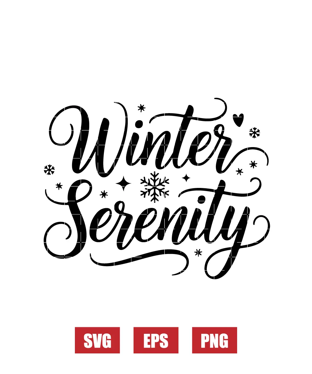 Winter Serenity Svg