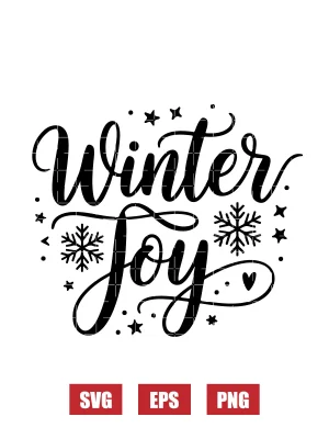 Winter Joy Svg
