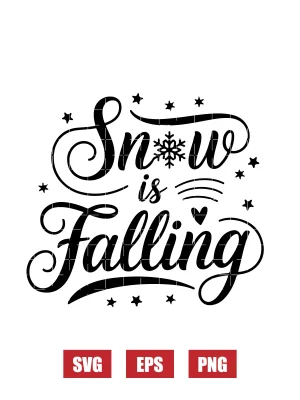 Snow is Falling Svg