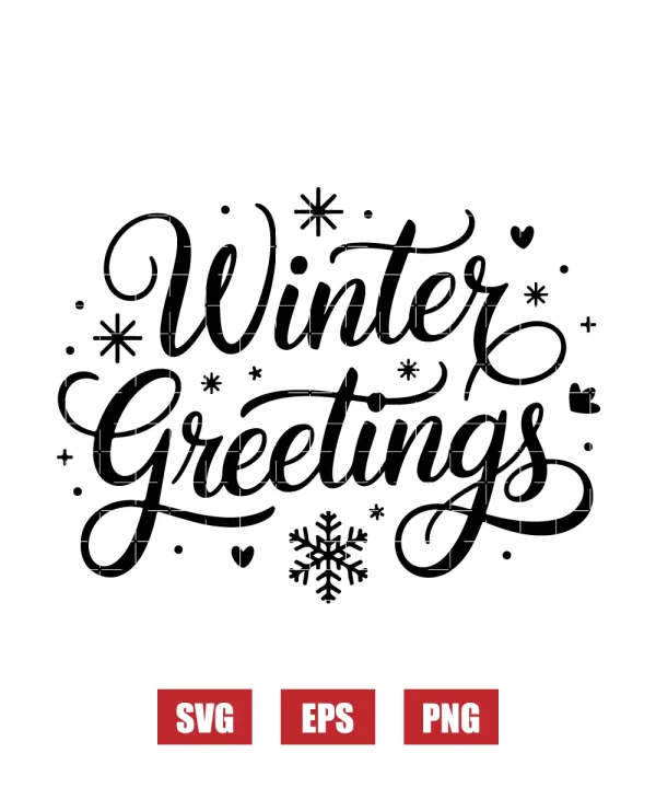 Winter Greetings Svg