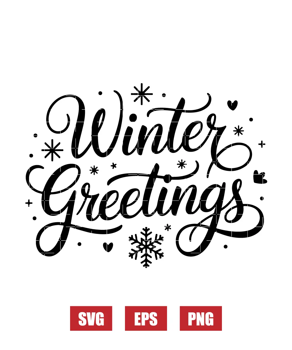 Winter Greetings Svg