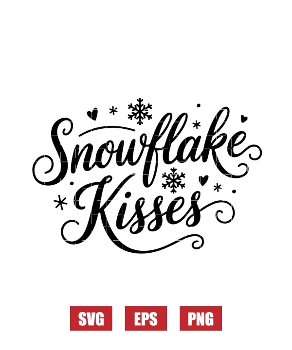 Snowflake Kisses Svg
