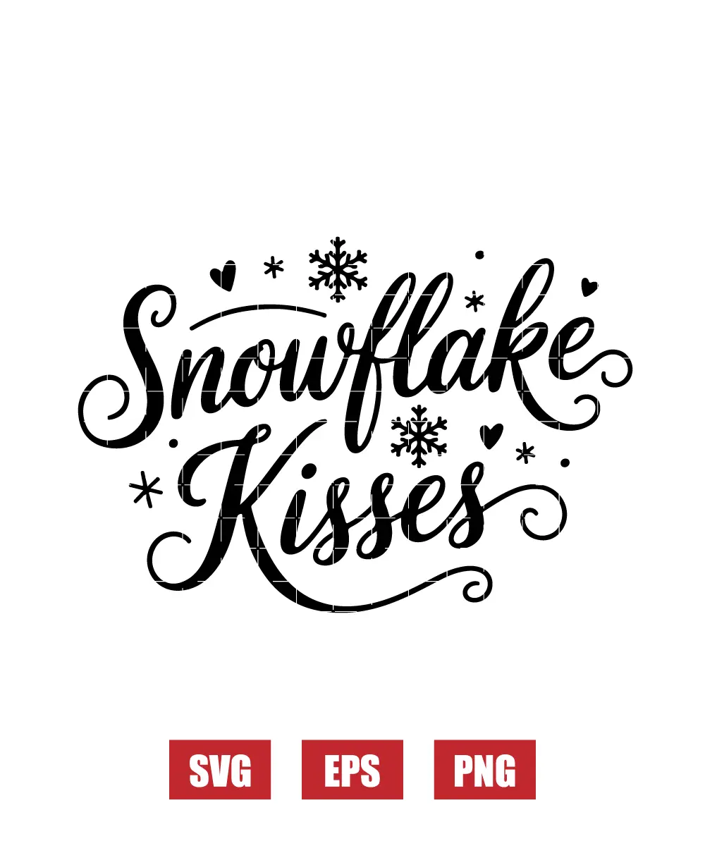 Snowflake Kisses Svg