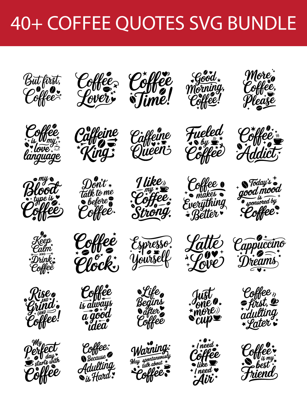 best coffee quotes svg bundle