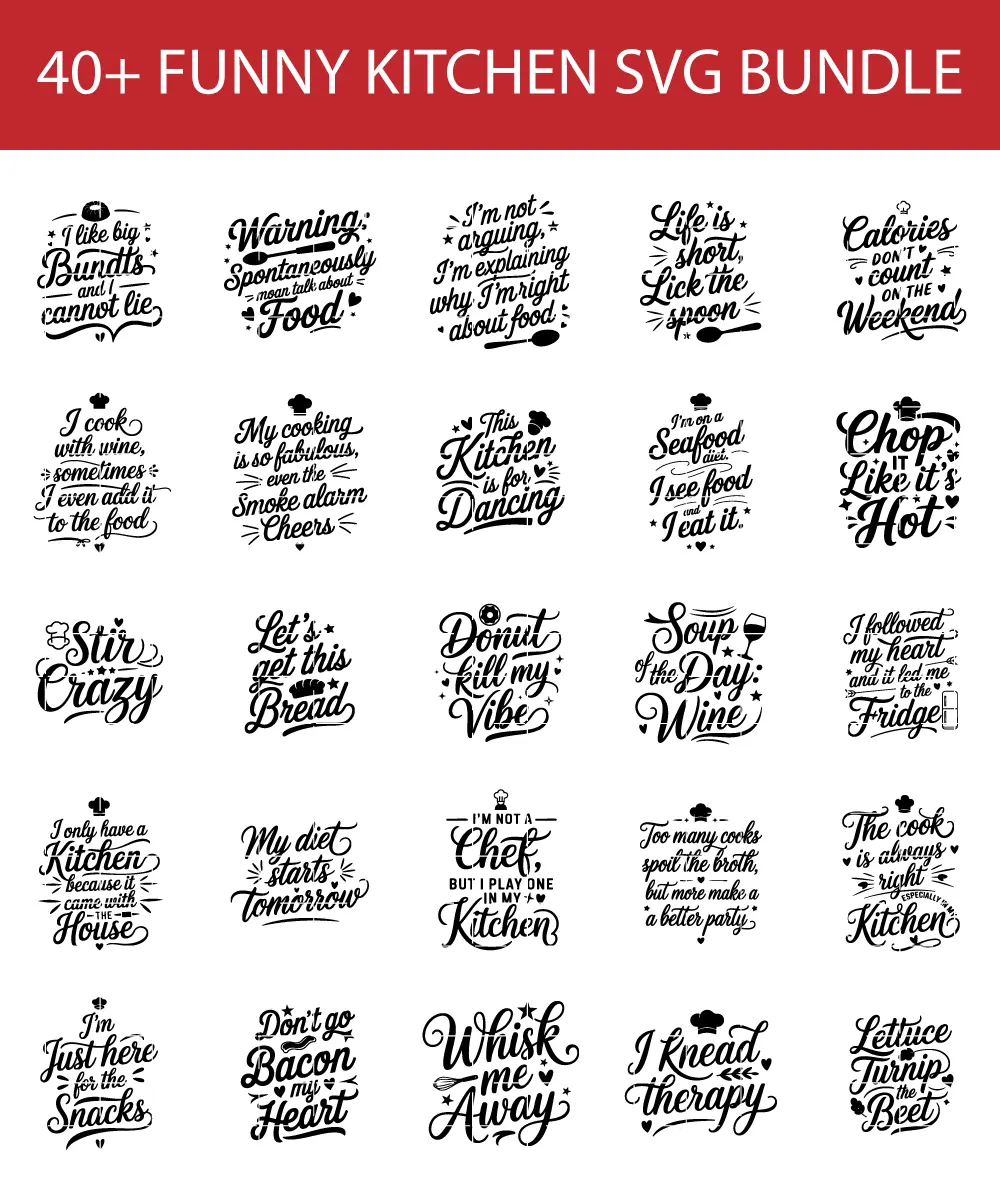 best funny kitchen svg bundle
