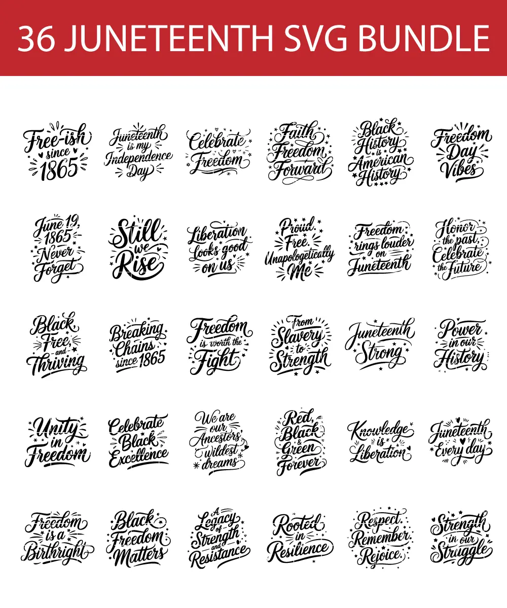 best juneteenth quotes svg bundle