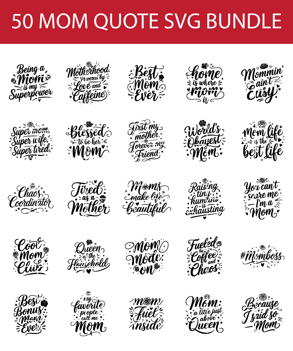 best mom quote svg bundle