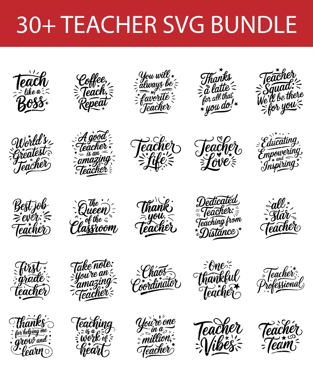 best teacher svg bundle