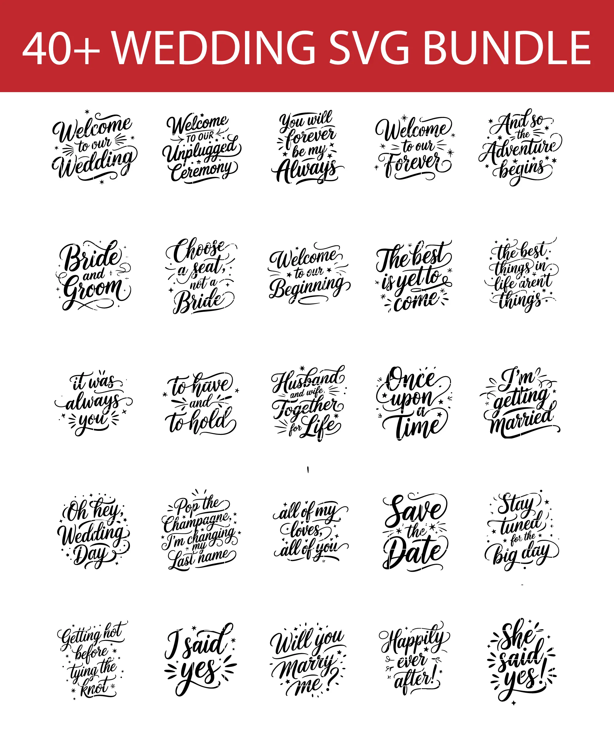best wedding svg bundle