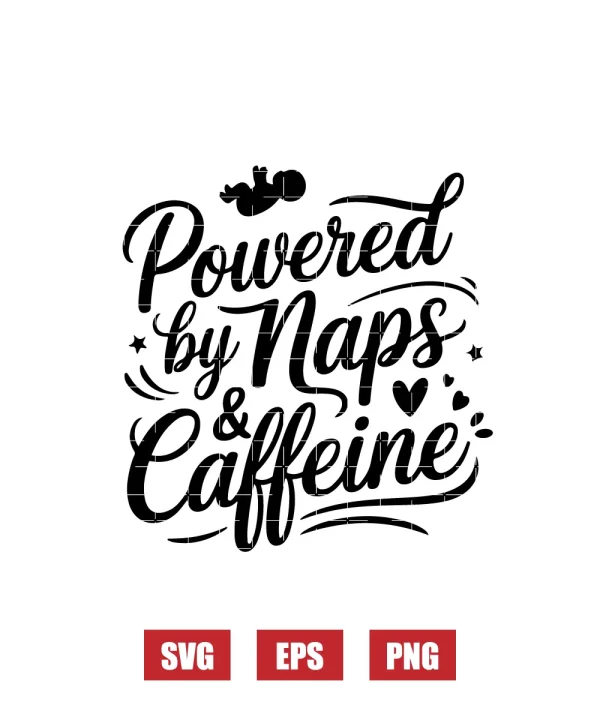 Powered By Naps & Caffeine Svg