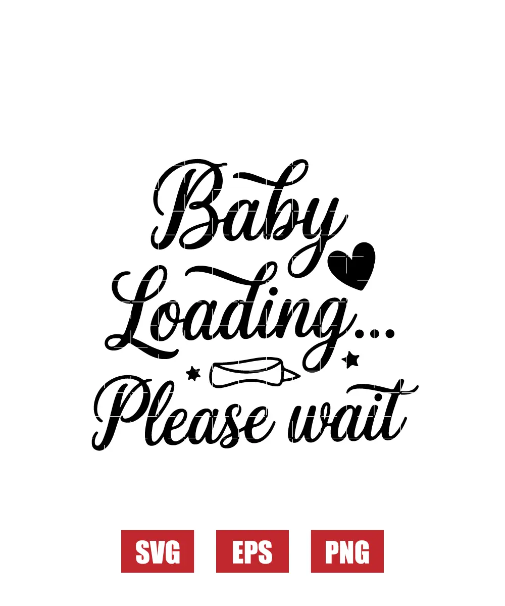Baby Loading... Please Wait Svg