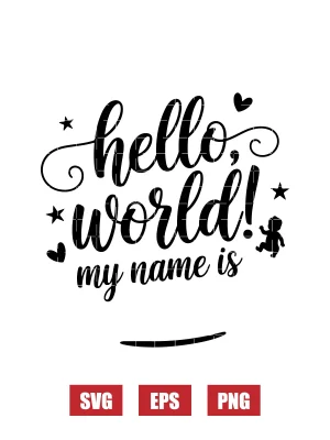 Hello, World! My Name Is Svg