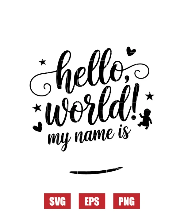 Hello, World! My Name Is Svg