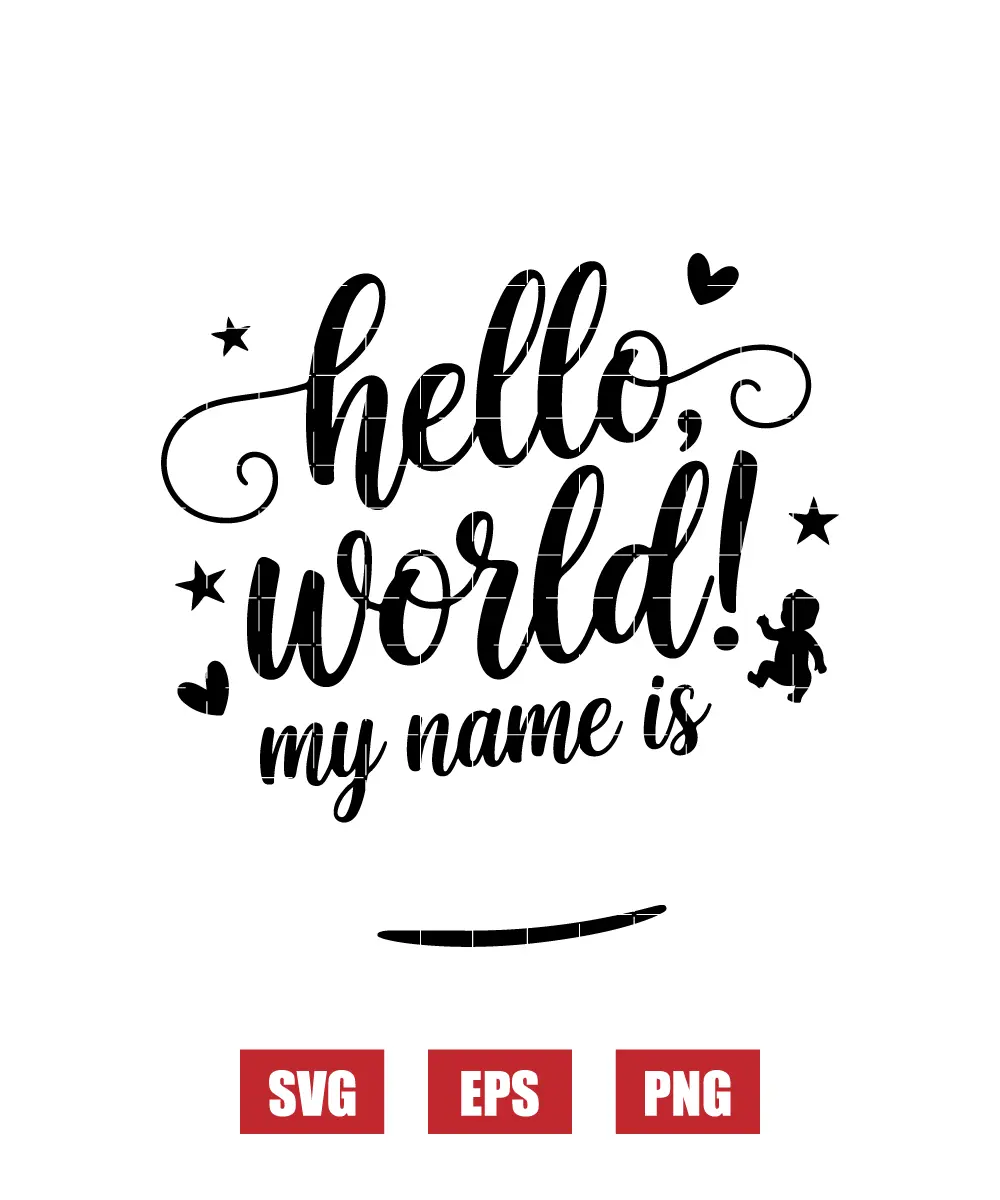 Hello, World! My Name Is Svg